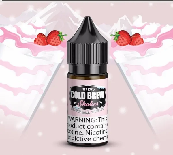 Strawberi & Cream - Nitros Cold Brew Salt - 30ml - Image 2