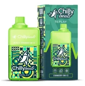 Pod Descartável - Chilly Beats 10.000 Puffs - Strawberry Kiwi Ice