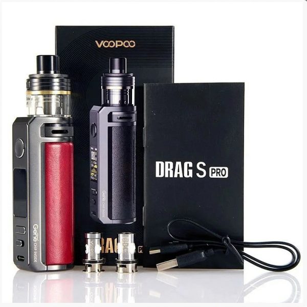 Kit Mod - Drag S Pro  - 80W 3000mAh - c/ Atomizador Magnético TPP - VooPoo
