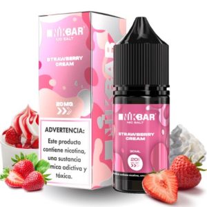 Strawberry Cream – Nikbar Salt – 30ml – Nicsalt