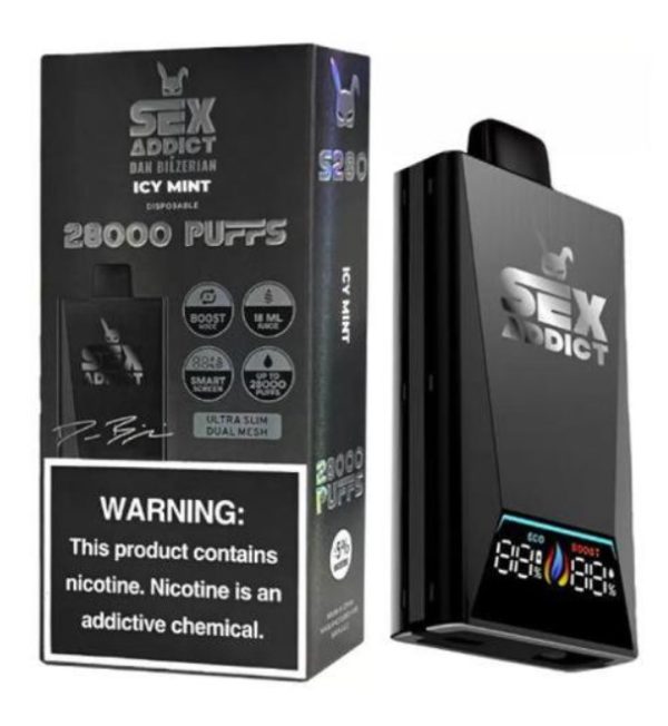 Sex Addict - By Dan Bilzerian S280 – Pod Descartável – 28.000 Puffs - Image 3