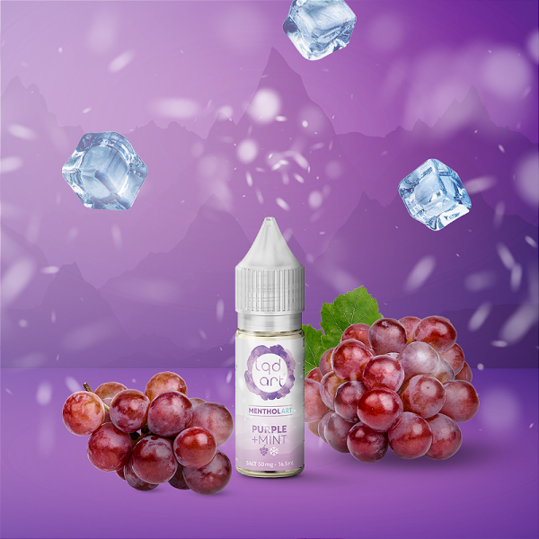 Purple Mint - Menthol - Lqd Art Salt - 16,5ml - Imagem 2