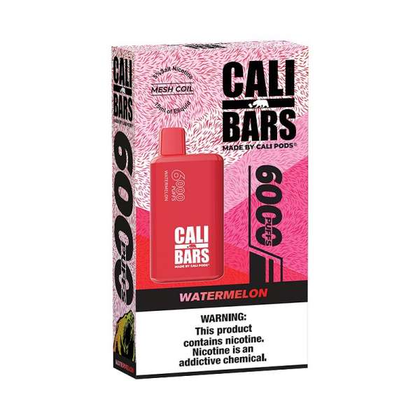 Watermelon V2 6000 Puffs - Cali Bars