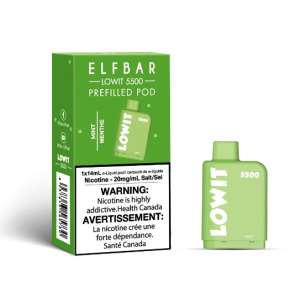 Mint – Capsulas Lowit 5500 Puffs – Elfbar