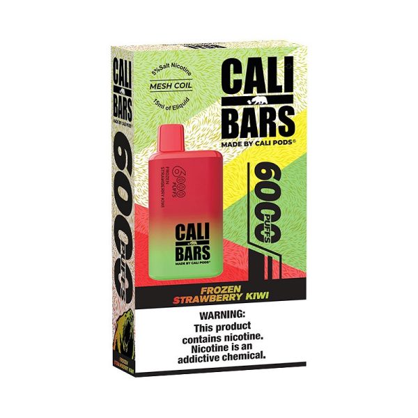 Frozen Strawberry Kiwi V2 6000 Puffs - Cali Bars