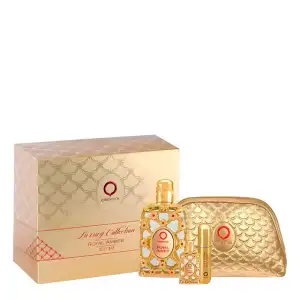 KIT ROYAL AMBER ORIENTICA 80ml + MINIATURA 7,5ml + ATOMIZER + NECESSAIRE