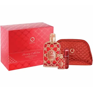 KIT AMBER ROUGE ORIENTICA EDP 80ml + MINIATURA 7,5ml + ATOMIZER + NECESSAIRE
