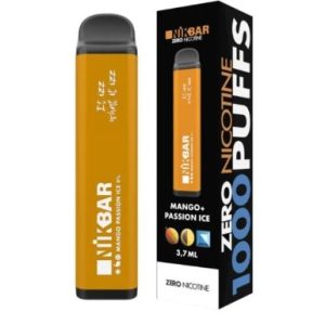 Mango Passion Ice - Zero Nicotina - 1000 Puffs - NikBar - 0mg