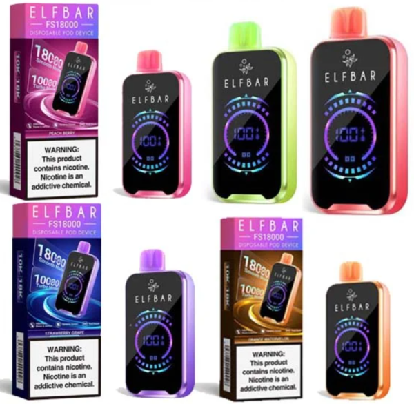 Pod Descartável - ElfBar - FS 18000 Touch – 18000 Puffs - Imagem 3