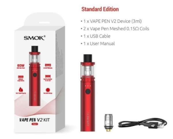 Kit Mod - Vape Pen V2 - 1600 mAh - Smok - Imagem 3