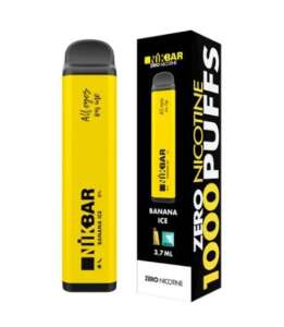 Banana Ice – Zero Nicotina – 1000 Puffs – NikBar