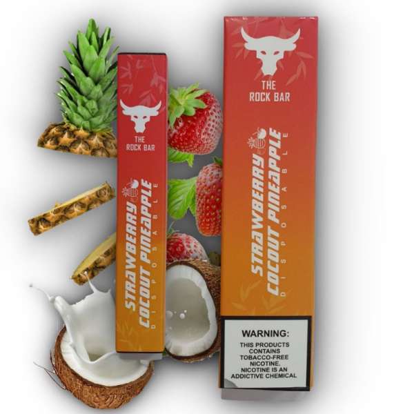Strawberry Cocout Pineapple - The Rock Bar - 300 Puffs - Pod Descartável
