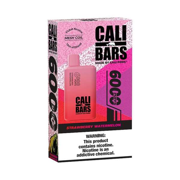 Strawberry Watermelon V2 6000 Puffs - Cali Bars