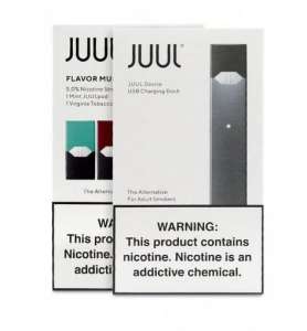 Kit Pod System – Juul Starter + 2 Pods Devices – Mint & Virginia Tobacco – Juul Labs