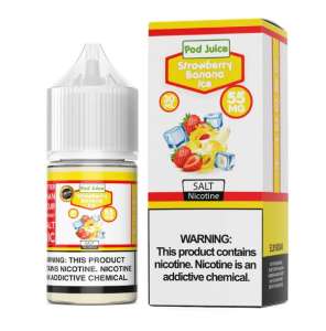 Strawberry Banana Ice – Pod Juice Salt – 30ML