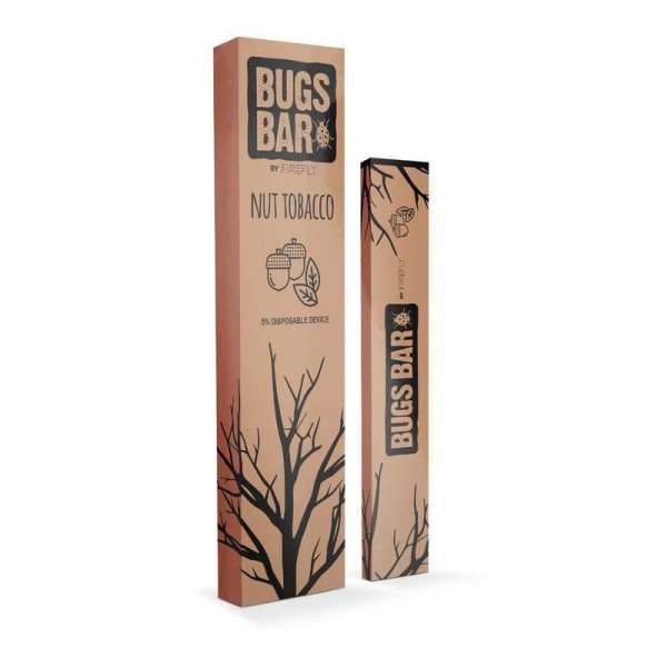 Pod Descartável – Nut Tabacco – 300 Puff – Bugs Bar By Firefly