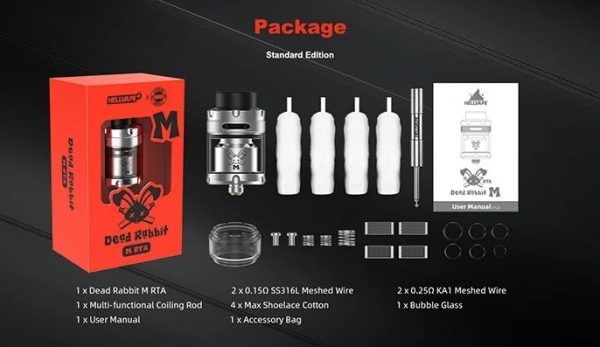 Atomizador - Dead Rabbit M - RTA - HellVape - Imagem 3