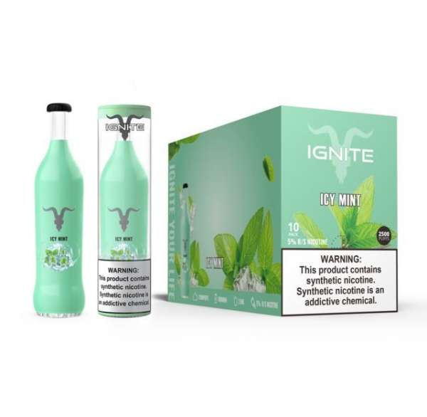 Icy Mint – V25 – 2500 Puff – Ignite - Imagem 2