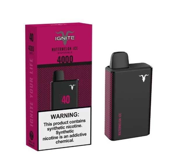 Watermelon Ice – V40 – 4000 Puffs – Ignite – Pod Descartável