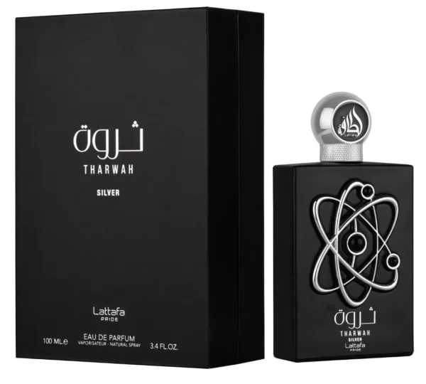 THARWAH SILVER - LATTAFA - PERFUME MASCULINO - EAU DE PARFUM - Imagem 2