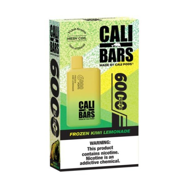 Frozen Kiwi Lemonade V2 6000 Puffs - Cali Bars