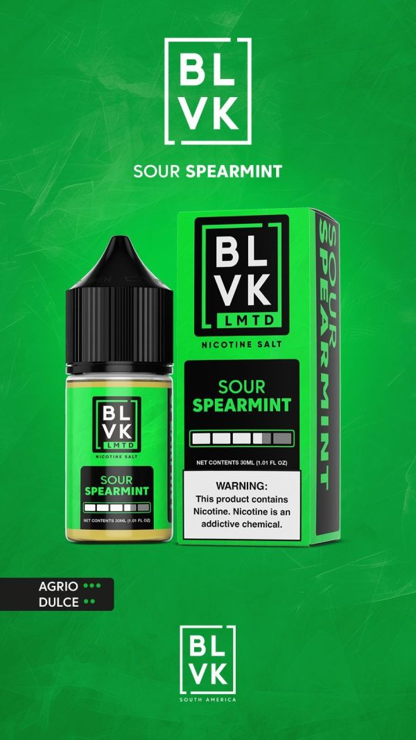 Sour Spearmint  - LMTD - BLVK Salt - 30ml - Imagem 2